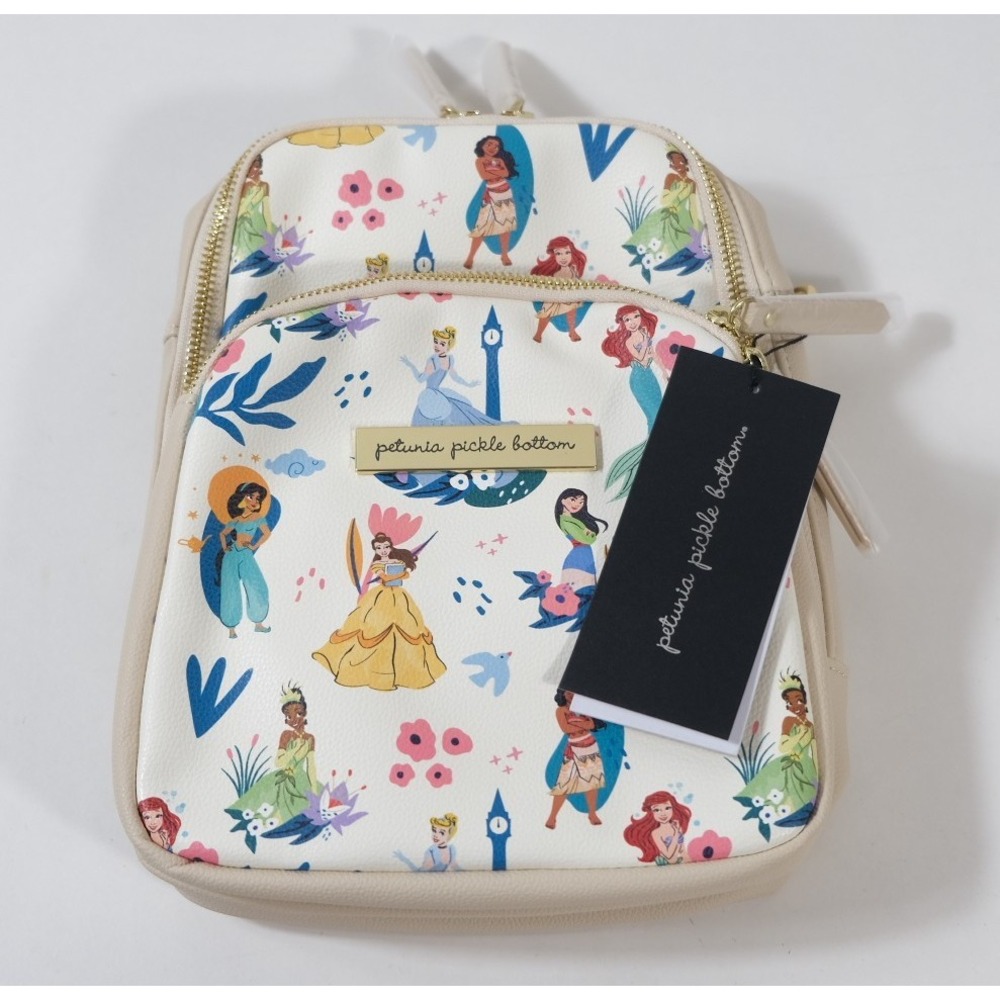 Petunia Pickle Bottom Sling Bag  Cream Disney Princess Criss-Cross Sling